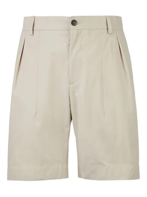 SEASE pleated-front cotton shorts