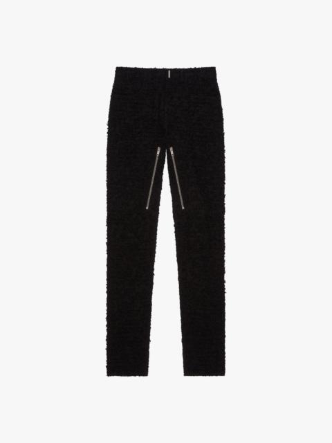 Givenchy SLIM-FIT JEANS IN 4G DESTROYED DENIM WITH ZIPPERS
