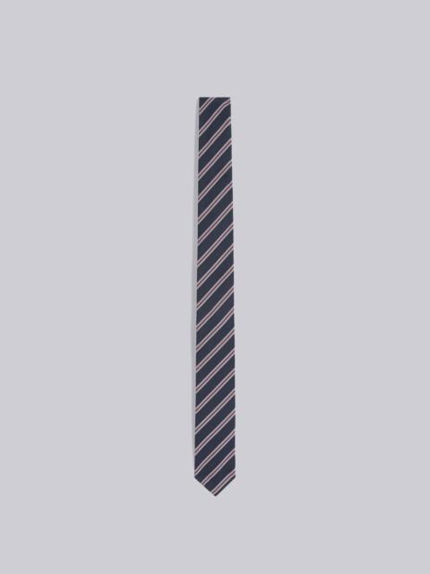 Thom Browne Micro Hairline Stripe Jacquard Classic Tie