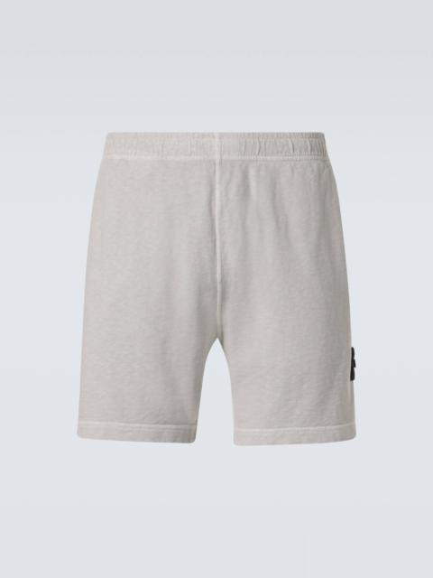 Stone Island Compass cotton fleece shorts