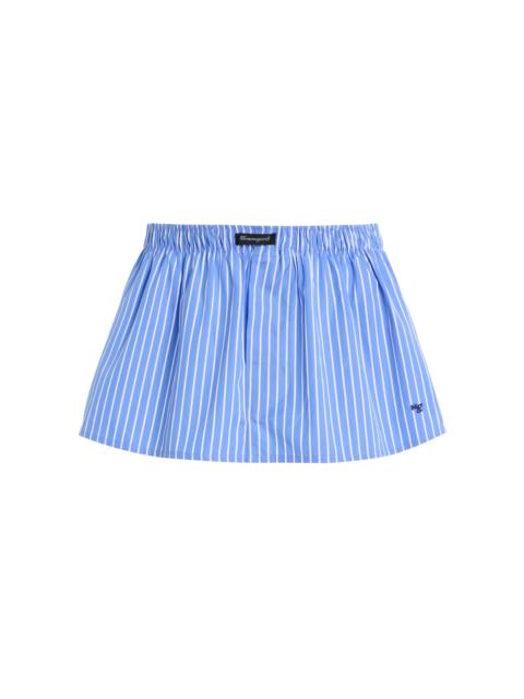 HommeGirls® Striped Cotton Mini Boxer Skirt navy