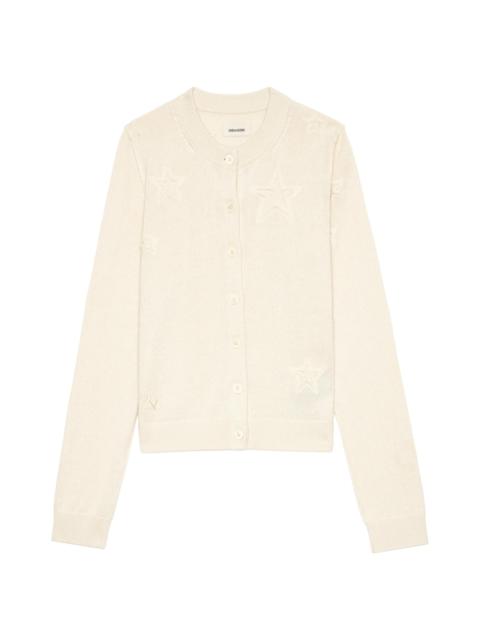 Zadig & Voltaire Women's Alpha Stars Cardigan - Ecru