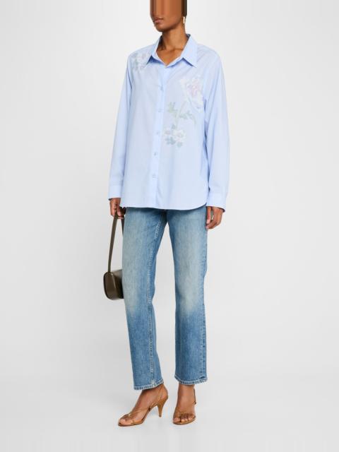 Vanessa Bruno Floral-Print Button-Down Blouse