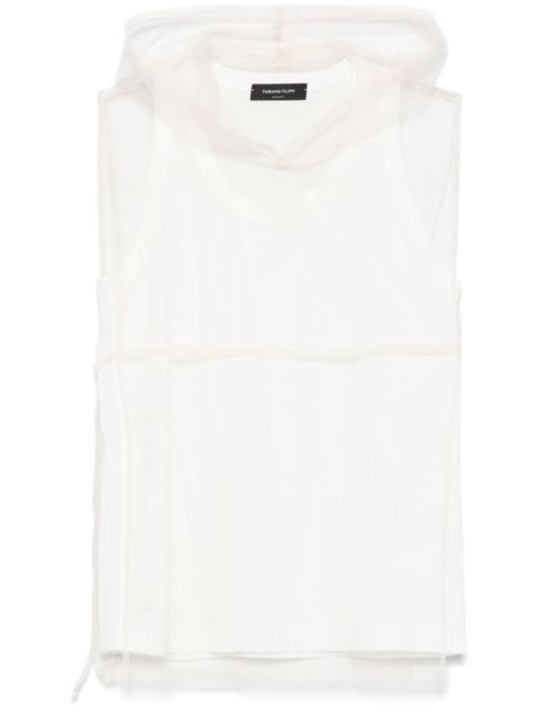 FABIANA FILIPPI sheer-layer tank top