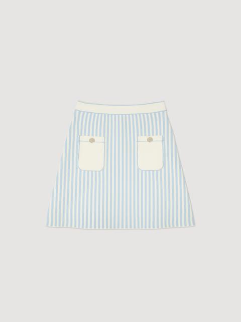 Sandro Short pleated skirt