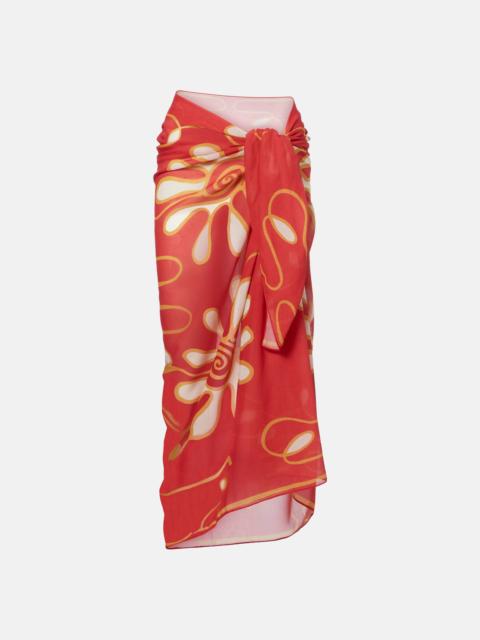 CALA de la CRUZ Luana printed beach cover-up