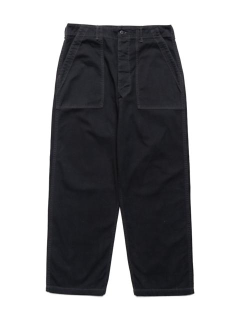orSlow Herringbone Twill Summer Fatigue Pants - Black