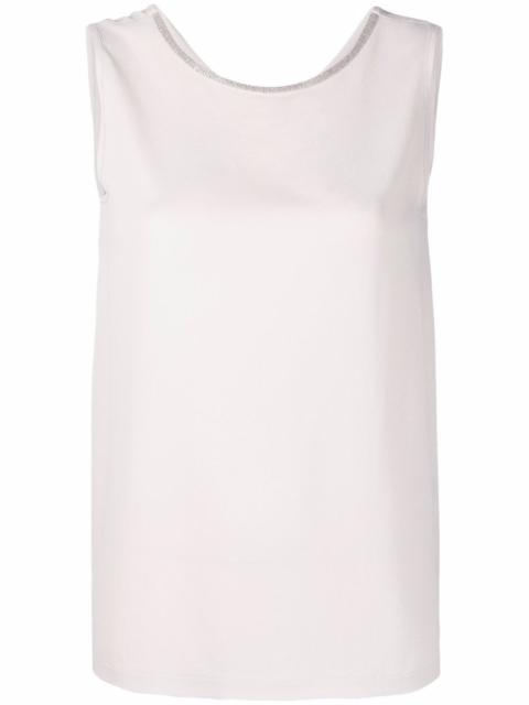 FABIANA FILIPPI metallic-trim knitted top