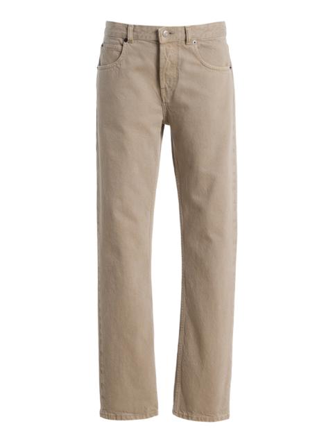 The Row Riaco Rigid Mid-Rise Slim Jeans grey