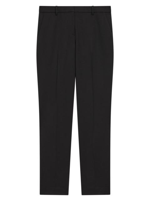 Theory Women's Treeca Pull-On Wool Trousers - Black