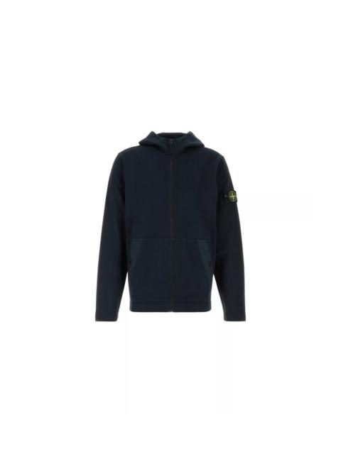 Stone Island Navy Blue Cotton Sweatshirt