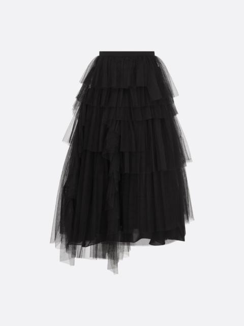Dior Mid-Length Asymmetric Ruffled Skirt