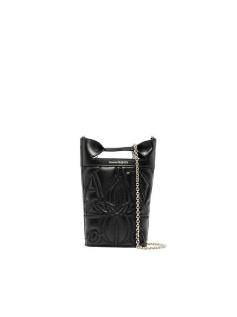 Alexander McQueen embroidered mini bucket bag