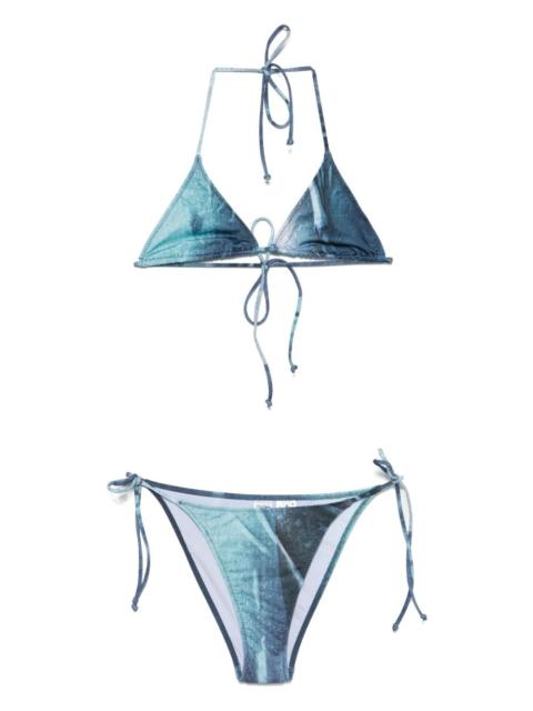 Jean Paul Gaultier Water printed bikini