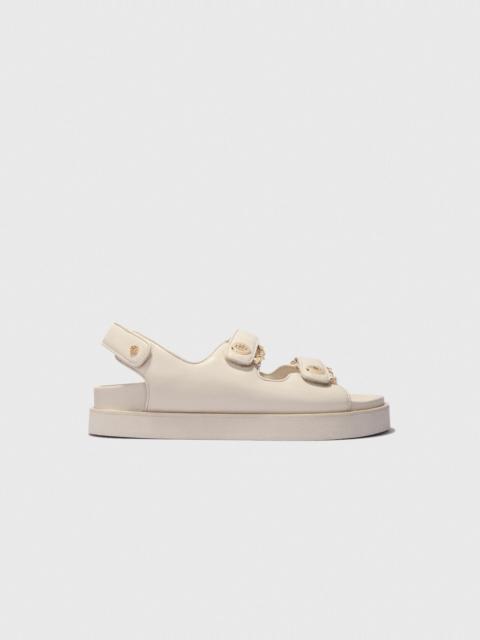 maje Flat leather sandals