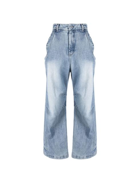We11done mid-rise wide-leg jeans