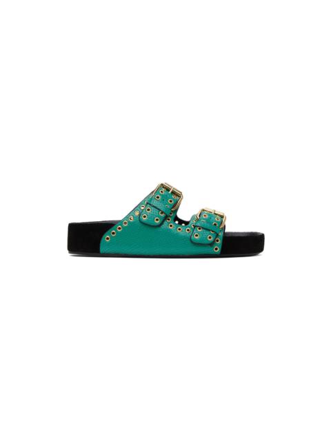 Isabel Marant Green Lennyo Sandals