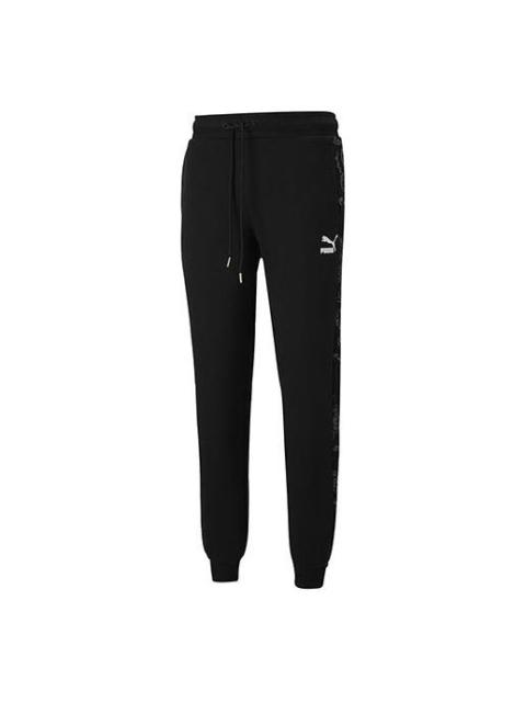 PUMA PUMA Nuluxe Aop Track Pants 'Black' 530312-51