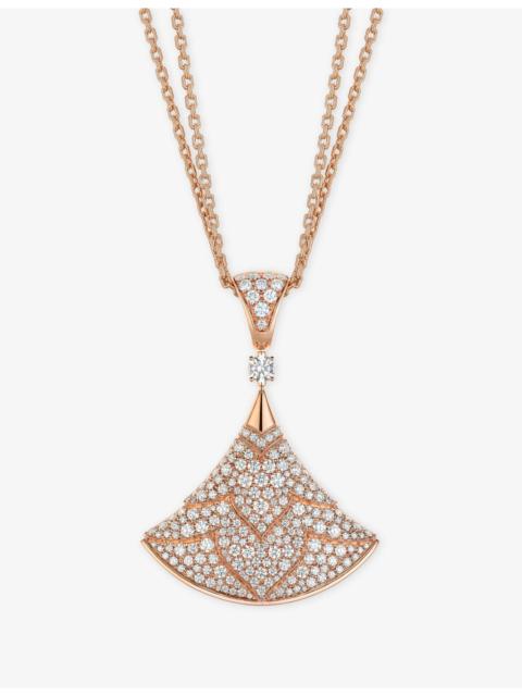 BVLGARI Divas' Dream 18ct Rose-Gold And Diamond Necklace