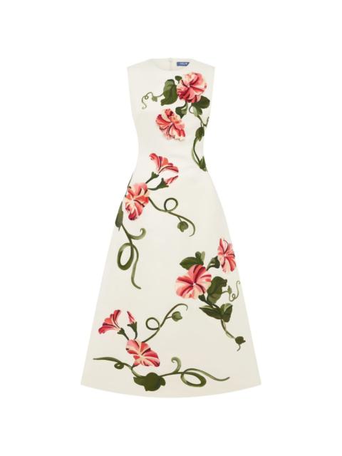 LEO LIN Cleo floral midi dress