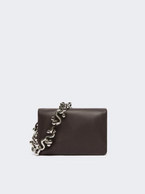 Sportmax Padded Nappa leather mini Soffy bag - cocoa