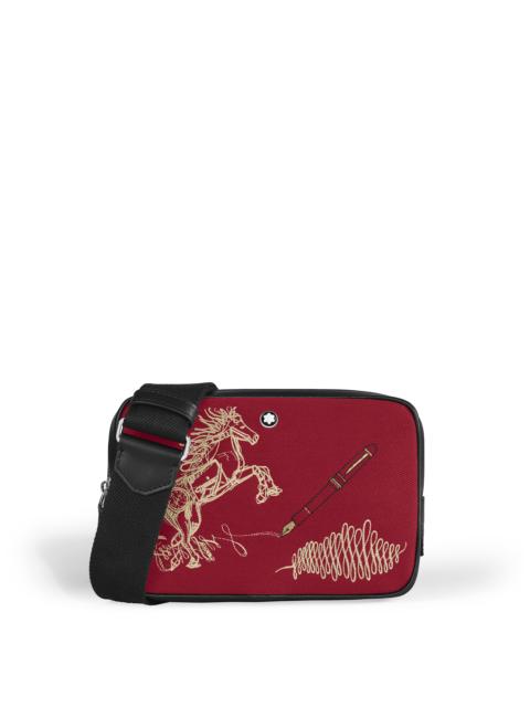 MINI CROSSBODY BAG YEAR OF THE HORSE IN EMBROIDERED GABARDINE