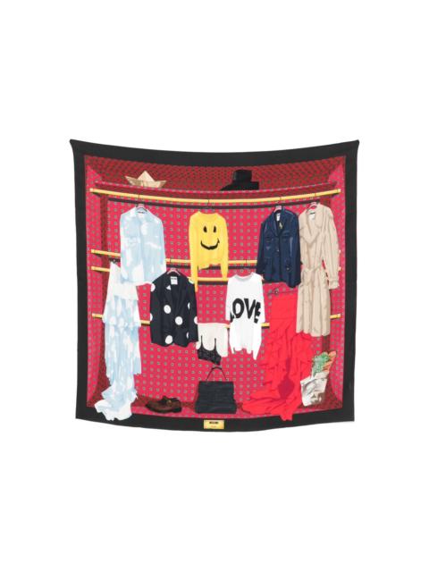 Moschino square-shape scarf