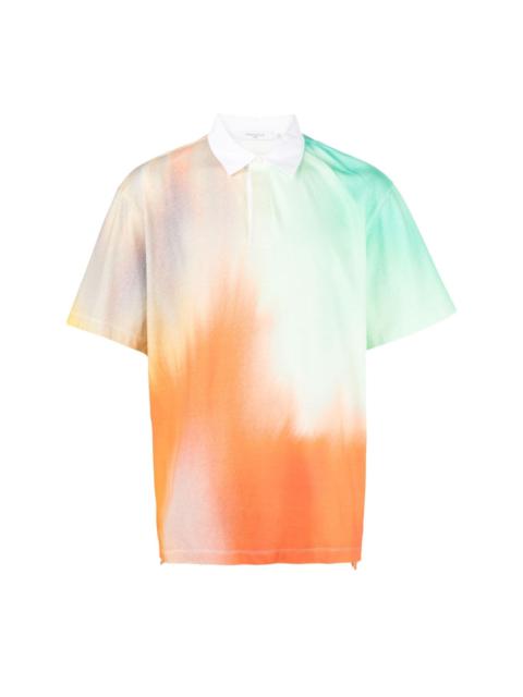 Maison Kitsuné abstract-print polo shirt