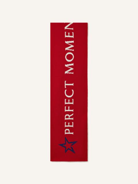 PERFECT MOMENT Wool North Star Logo Scarf