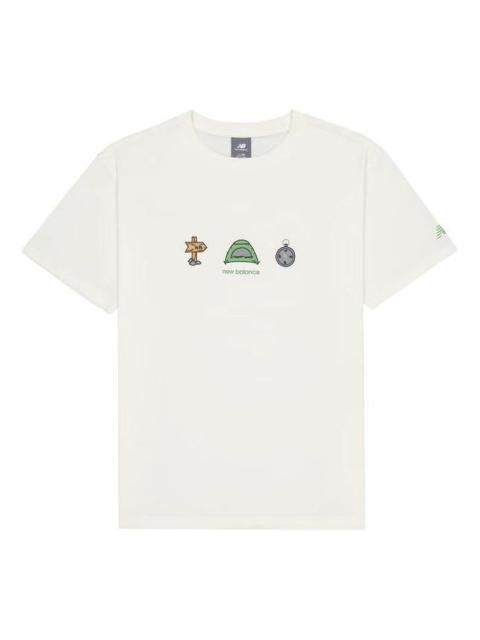 New Balance New Balance Camp Graphic T-Shirts 'White' AMT41360-CIC