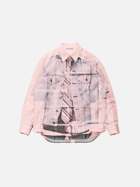 Acne Studios Printed button-up shirt - Pink