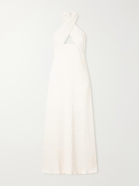 Johanna Ortiz Light Heart Gauze Halterneck Maxi Dress