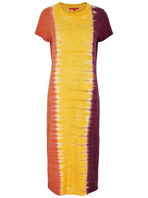 Tie-dyed cotton-blend T-shirt dress