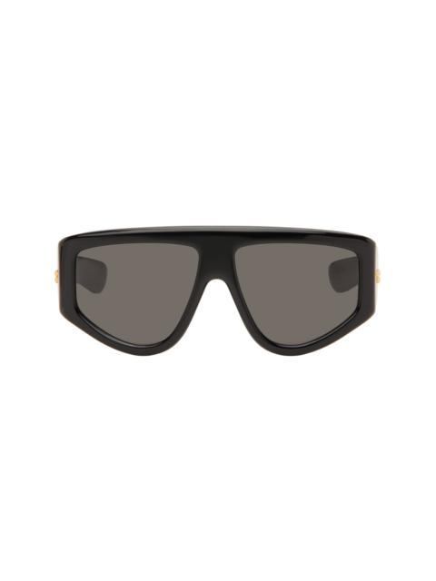 Bottega Veneta Black Classic Shield Sunglasses