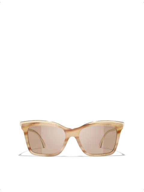 CHANEL CH4301 Butterfly-Frame Acetate Sunglasses