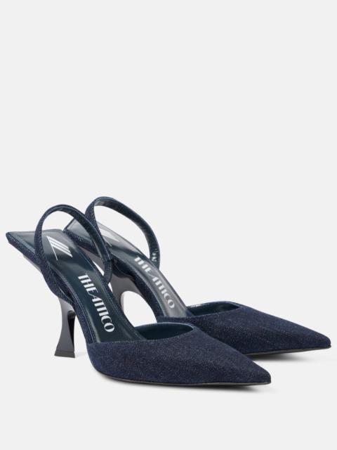 Ester 95 denim slingback pumps