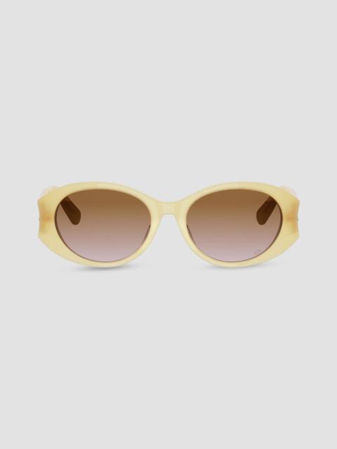 Dior Women's DiorGlow B3I 51MM Oval Sunglasses - Yellow Brown