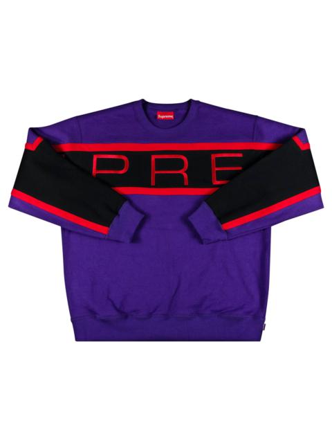 Supreme Paneled Crewneck 'Purple'