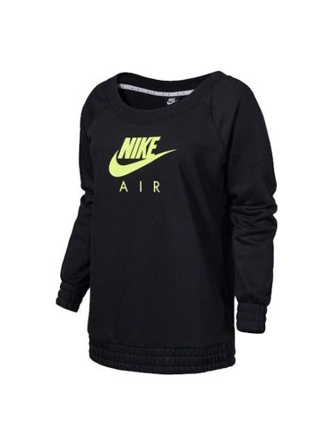 Nike (WMNS) Nike Air Casual Loose Round Neck Pullover 'Black' CU5427-011