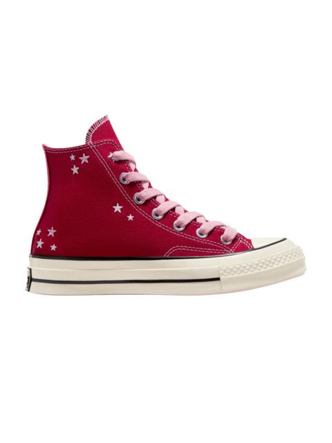 Chuck 70 High 'Embroidered Stars - Days Ahead Red'