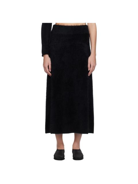 LISA YANG Black Asta Midi Skirt