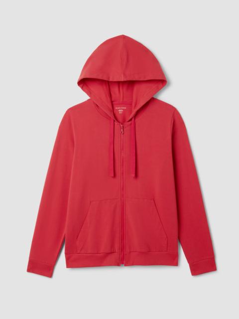 EILEEN FISHER Pima Cotton Stretch Jersey Hooded Jacket