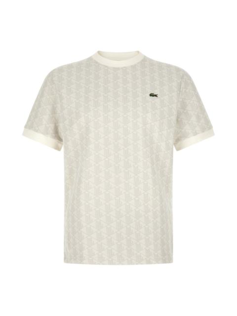 LACOSTE 'Monogramma' Jacquard T-Shirt
