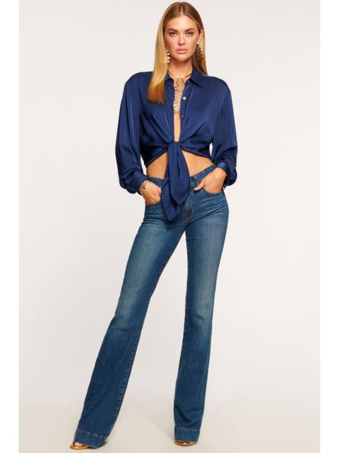 RAMY BROOK Kyle 5-Pocket Low-Rise Flare Jean