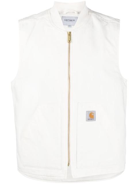 Carhartt logo-patch organic cotton gilet