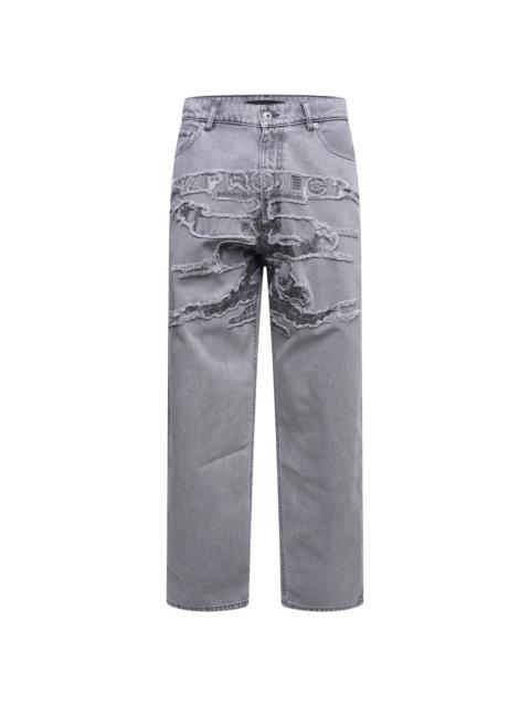 Y/Project Paris' Best Patchwork Denim Jeans in Grey