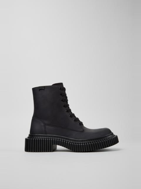CAMPER Pix Berlin Black Nubuck Ankle Boots for Women.