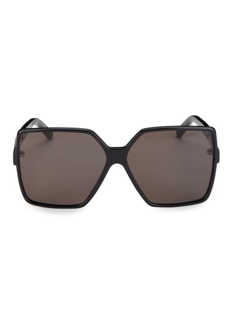 SAINT LAURENT Women's New Wave Betty 63MM Oversized Square Sunglasses - Black