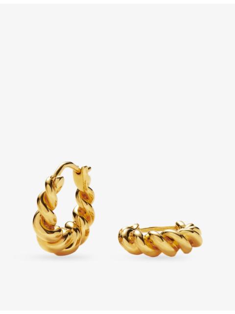MISSOMA Tidal Small 18ct Yellow Gold-Plated Hoop Earrings