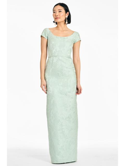 SACHIN & BABI GRACE GOWN - CELADON